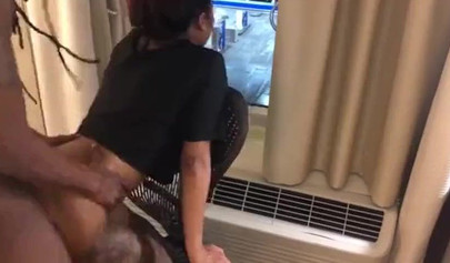 Hot Afro-American teen gets her snatch destroyed and creampied by her stepdad