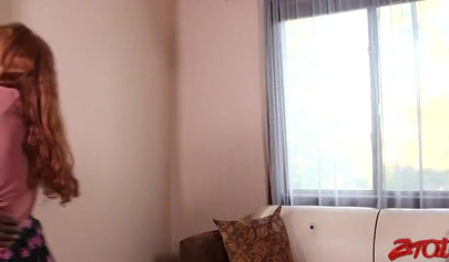 Innocent teen Abbey Rain sits on a BBC and rides it passionately