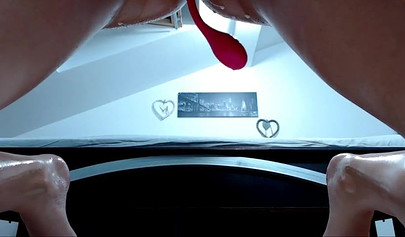 Nude teenage beauty squirts while toying and fingering her vagina home alone