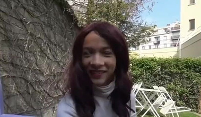 Huge boobed French teen Addisson gets her pussy fucked close up