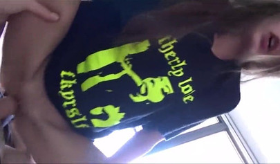 Skinny teen Kyler Quinn deepthroats her brother's dick before taking it in her tight snatch