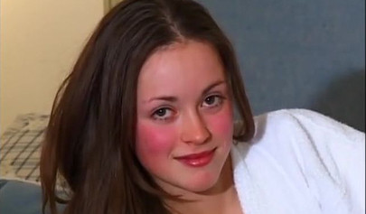 Innocent brunette Yulia gets boned by a nasty hairy man at the casting