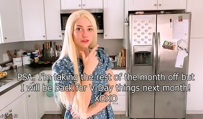 Young wife Indigo White strips and masturbates home alone