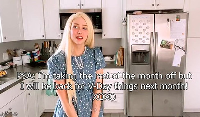 Young wife Indigo White strips and masturbates home alone