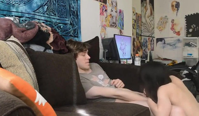 Naturally busty teen cums multiple times during cock ride