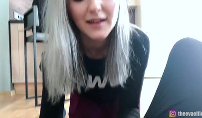 Russian girlfriend with big tits Eva Elfie fucks a stranger in cuckold's presence