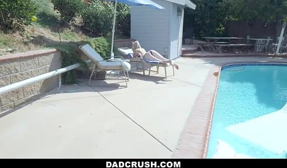 Teen Lexi Lore fucks her stepdad in the shower and swallows his cum