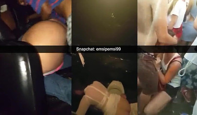 Shameless amateur whores fucking rock hard dick in snapchat compilation