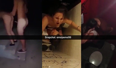 Shameless amateur whores fucking rock hard dick in snapchat compilation