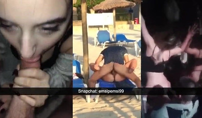 Shameless amateur whores fucking rock hard dick in snapchat compilation