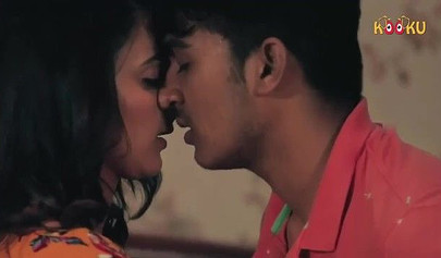 Hindi beauty makes love to her handsome nephew on the bed