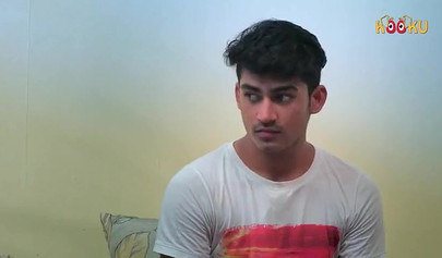 Hindi beauty makes love to her handsome nephew on the bed