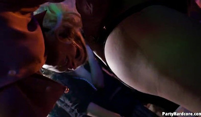 Sinful amateur chicks getting wild and dirty at the party