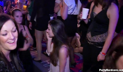 Sinful amateur chicks getting wild and dirty at the party