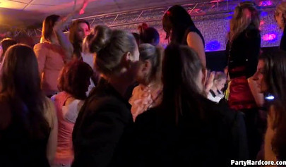 Sinful amateur chicks getting wild and dirty at the party