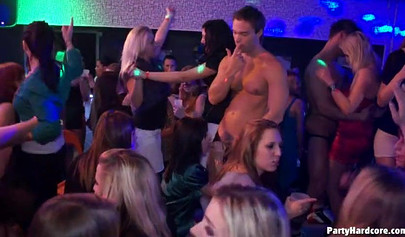 Sinful amateur chicks getting wild and dirty at the party