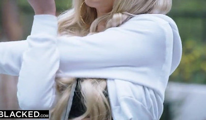 Breathtaking teen Allie Nicole welcomes a black shaft in her hot pussy