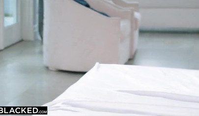 Breathtaking teen Allie Nicole welcomes a black shaft in her hot pussy