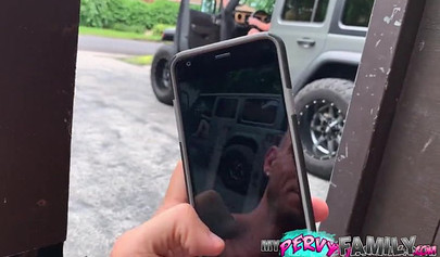 Golden haired teen pleasing and humping her stepbrother's rod