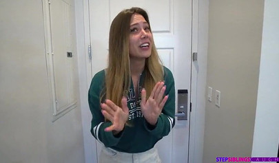 Slutty sister Avery Cristy milks her stepbro's large dick and rides it