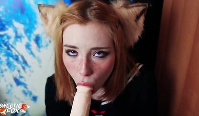 Kinky schoolgirl stripping and fucking a plastic dick in solo