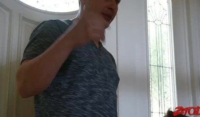 Small boobed teen Rose Red enjoying wild sofa sex