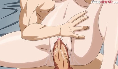 Busty Hentai schoolgirl gets her giant juggs and muff dicked well