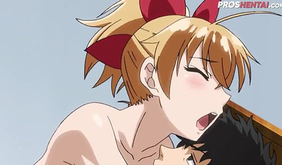 Busty Hentai schoolgirl gets her giant juggs and muff dicked well