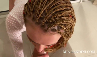 Young housewife Mia Bandini deepthroats & fucks her boyfriend's stiff penis