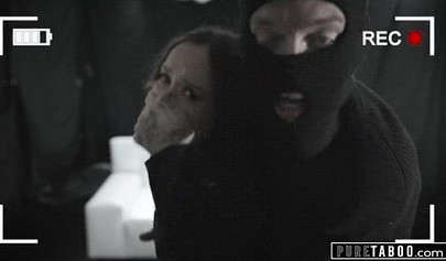 Skinny teen slut Lily Glee gets double teamed by her boyfriend and stepdad