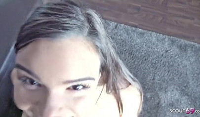 German scout screws big breasted newbie in lingerie Sofia Lee