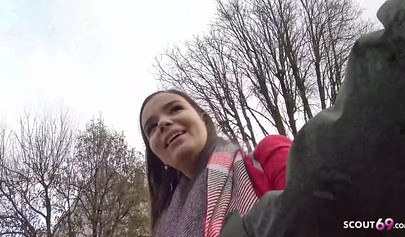 German scout screws big breasted newbie in lingerie Sofia Lee