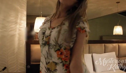 Masked teen Mysterious Kathy cums hard after being fucked deep