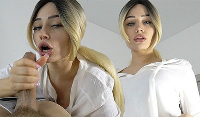 Tattooed escort shows off her cock sucking skills before getting fucked hard