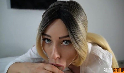 Tattooed escort shows off her cock sucking skills before getting fucked hard