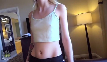 Tiny blonde princess in white stockings has intense doggy & missionary sex