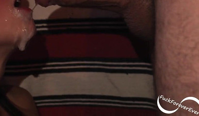 Hot amateur babe proudly receives multiple cumshots in cumpilation