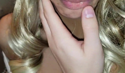 Big assed teen gets her natural tits and tight pussy dicked in POV