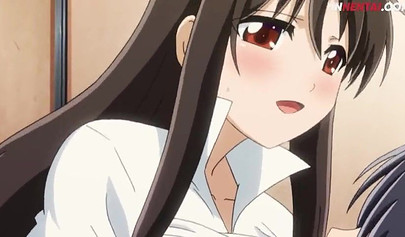 Huge boobed Hentai bombshell takes a rod up her soaking wet pussy