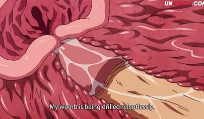 Huge boobed Hentai bombshell takes a rod up her soaking wet pussy