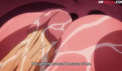 Huge boobed Hentai bombshell takes a rod up her soaking wet pussy