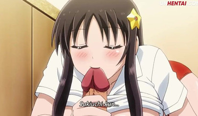 Huge boobed Hentai bombshell takes a rod up her soaking wet pussy