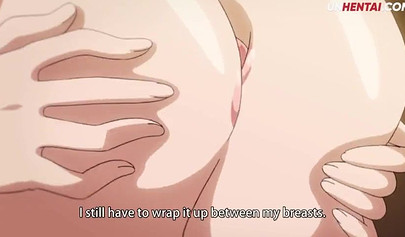 Huge boobed Hentai bombshell takes a rod up her soaking wet pussy