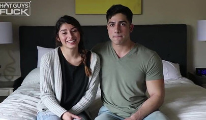 Luscious brunette teen gets pounded hard by a strong Mexican boy