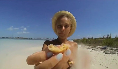 Breathtaking Australian models posing nude on the sandy beach
