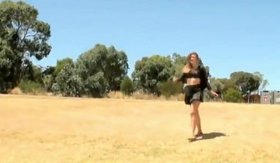 Breathtaking Australian models posing nude on the sandy beach