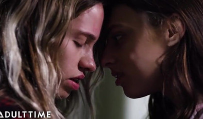 Dirty teenage lesbians Gia Derza & Khloe Kapri fuck late night