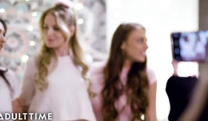 Dirty teenage lesbians Gia Derza & Khloe Kapri fuck late night