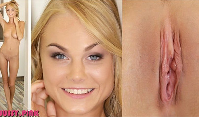 Hot teens show off their pretty faces and pussy lips