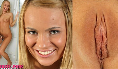 Hot teens show off their pretty faces and pussy lips